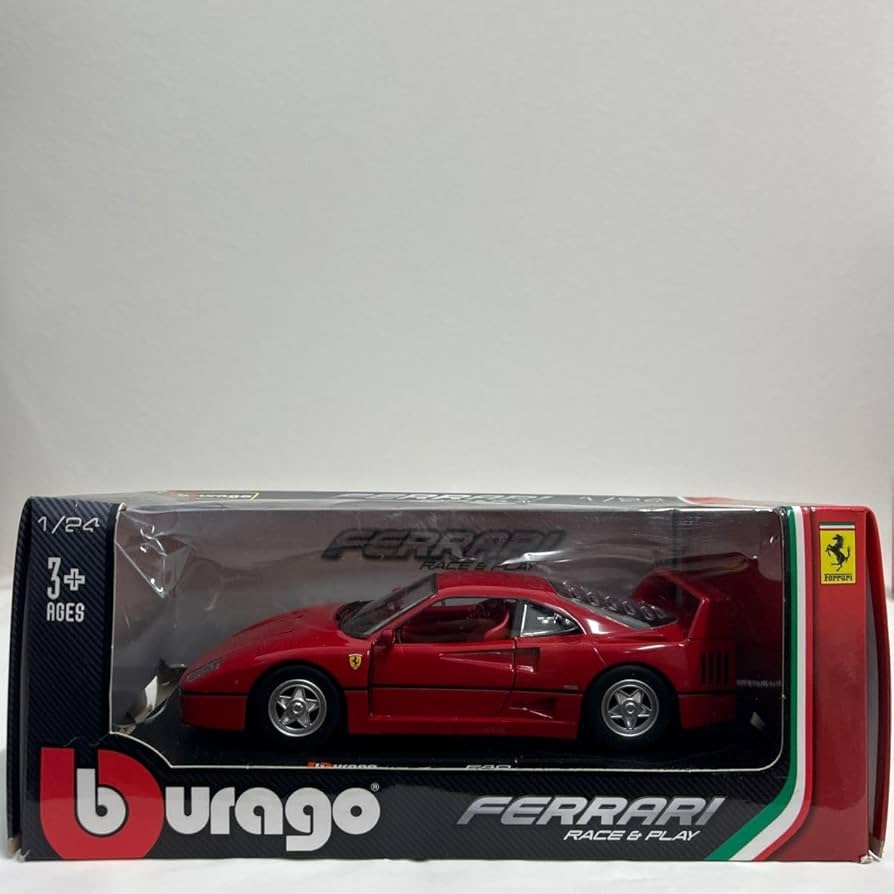 Amazon | 箱痛み burago 1/24 FERRARI F40 Red ブラーゴ
